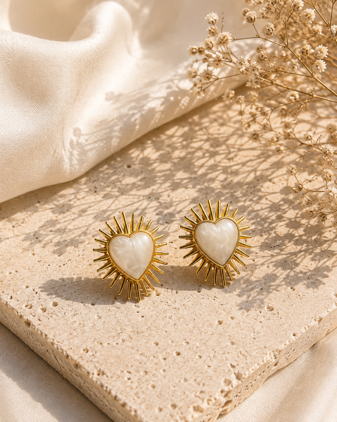 Sun Heart Earrings