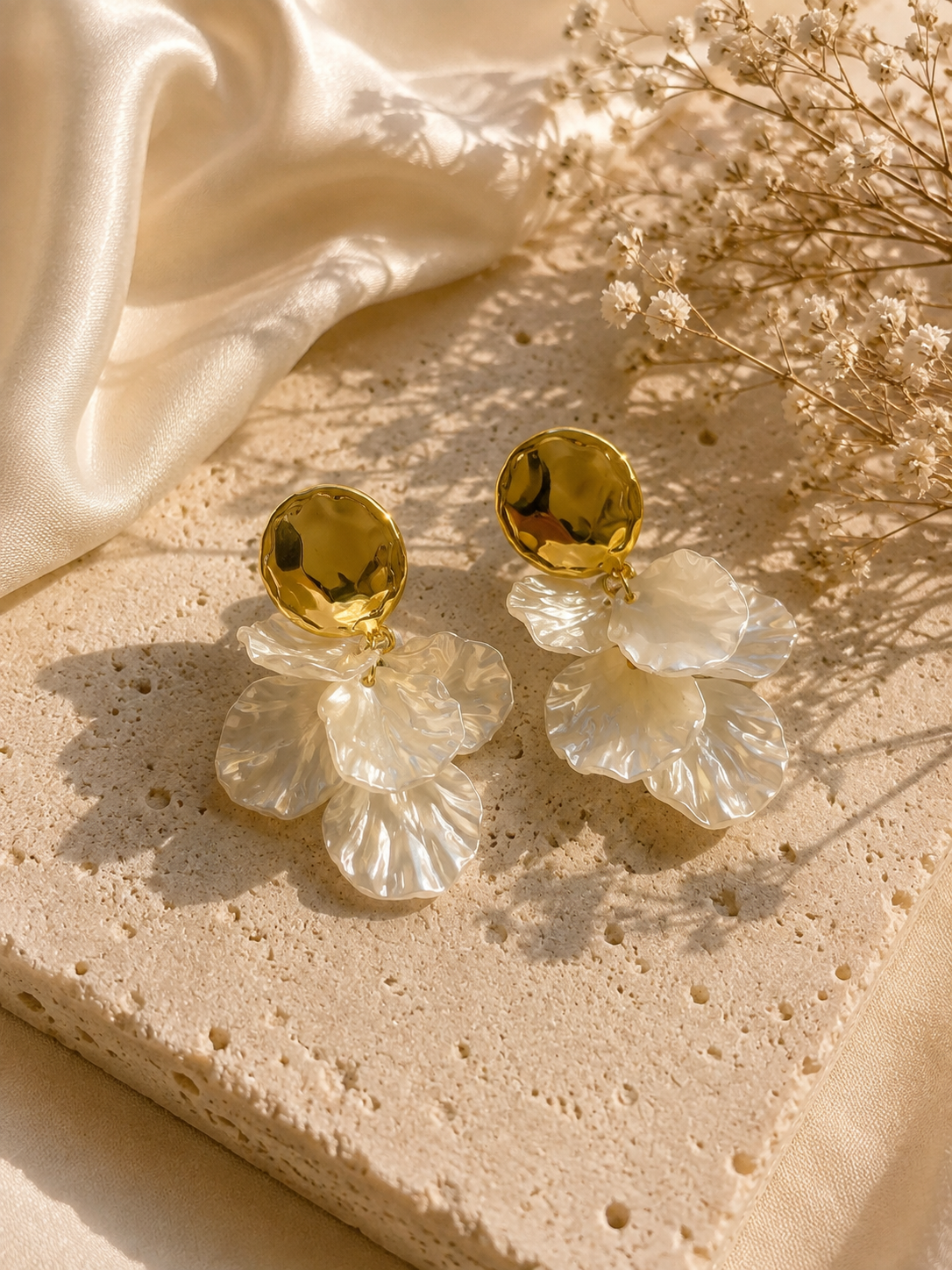 Golden Petals Earrings