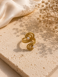 Golden Wave Ring