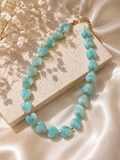 Aqua Hearts Necklace
