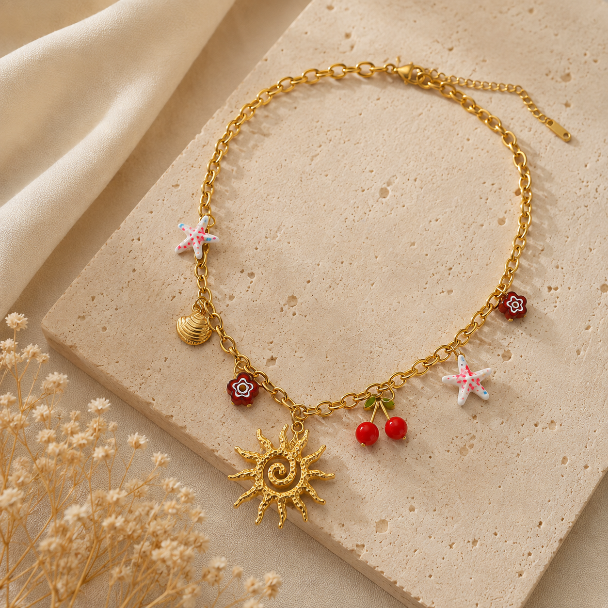 Κολιέ Sun Charm