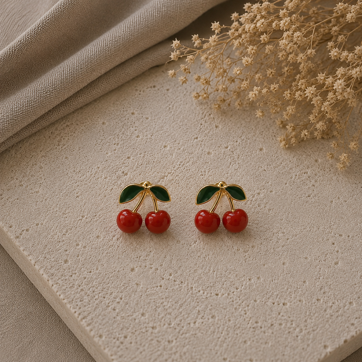 Σκουλαρίκια Cherry Kiss