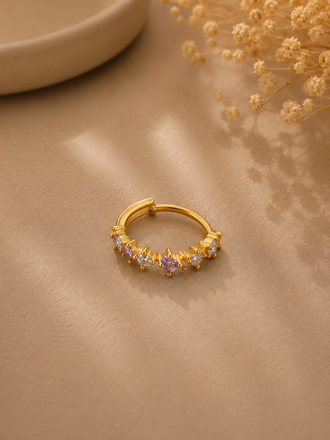 Amethyst Glow Ring