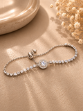 Diamond Halo Bracelet